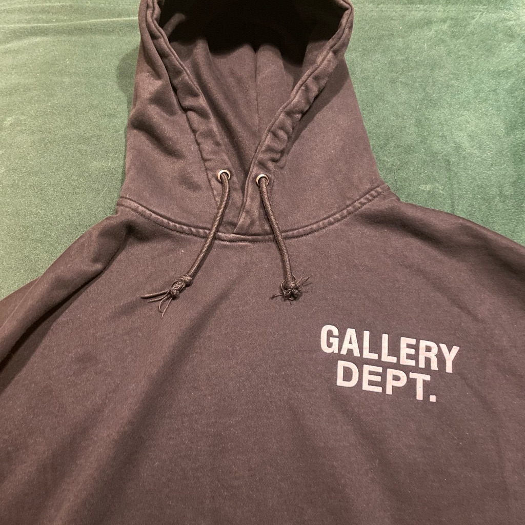 Gallery Dept Hoodie Black And White
